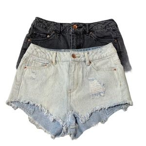 2 H&M Divided Denim Shorts